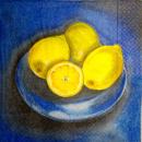 146 Lemons,  Oranges - 3-ply (blue)